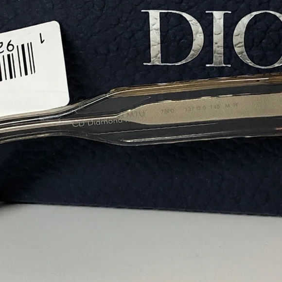 Dior CD Diamond M1U 40134U-L Men’s Mask Shield Sunglass Transparent Taupe Brown